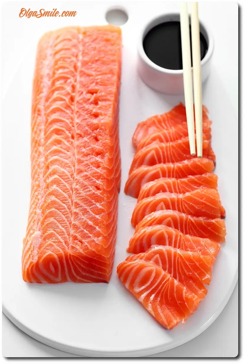 Sashimi z łososia - przepis na delikatne danie z surowego łososia - Co można zrobić z surowego łososia sashimi z lososia przepis - Co można zrobić z surowego łososia