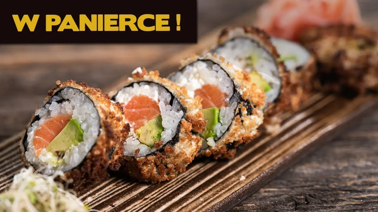 Futomaki sushi z doradą w panierce panko - Co zrobić w panierce panko futomaki sushi z doradą w panierce panko - Co zrobić w panierce panko